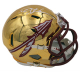 Deion Sanders Signed Florida State University Seminoles Speed Chrome Mini Helmet