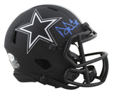 Cowboys Dak Prescott Authentic Signed Eclipse Speed Mini Helmet BAS Witnessed