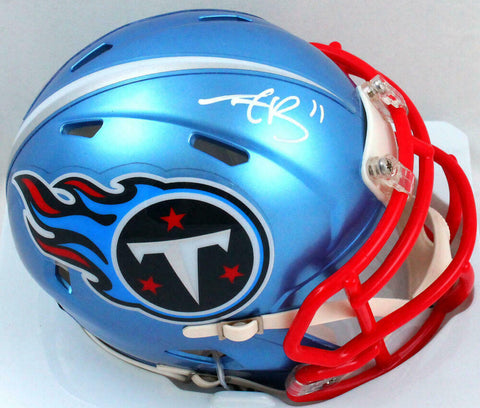 AJ Brown Signed Tennessee Titans Flash Speed Mini Helmet-Beckett W Hologram