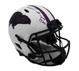 Derrick Mason Signed Baltimore Ravens Speed Authentic Lunar NFL Helmet