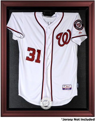 Nationals Mahogany Framed Logo Jersey Display Case Authentic