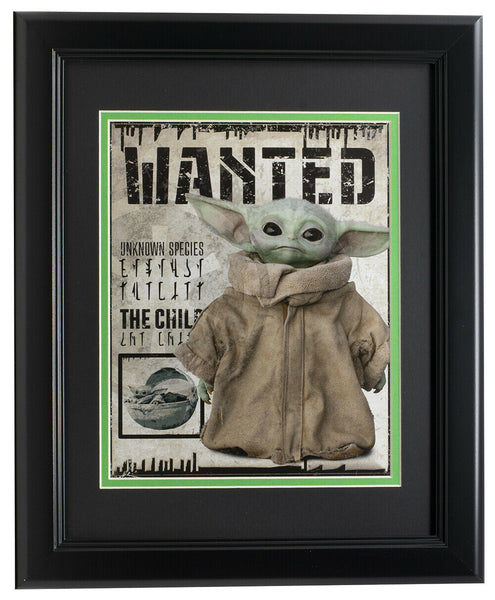 Baby Yoda Framed 8x10 Wanted Photo