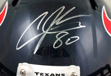Andre Johnson Autographed Houston Texans F/S Speed Helmet-JSA W Auth *Silver