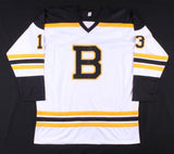 Charlie Coyle Signed Bruins Throwback Jersey (JSA COA) Boston's 3rd line Center