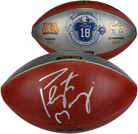 Peyton Manning Broncos/Colts Signed Commemorative Retirement Duke Football