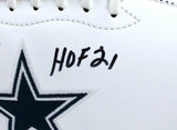 Drew Pearson Signed Cowboys Logo Football w/HOF- Beckett W Hologram *Black