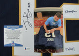 Ian Book Signed Notre Dame Jersey "Play Like A Champion Today!" (Beckett COA) QB
