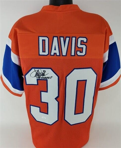 Terrell Davis "SB XXXII MVP" Signed Denver Broncos Jersey (JSA COA)3xPro Bowl RB