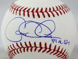 Gregg Olson Autographed Rawlings OML Baseball w/ 89 ROY Insc - JerseySource Aut