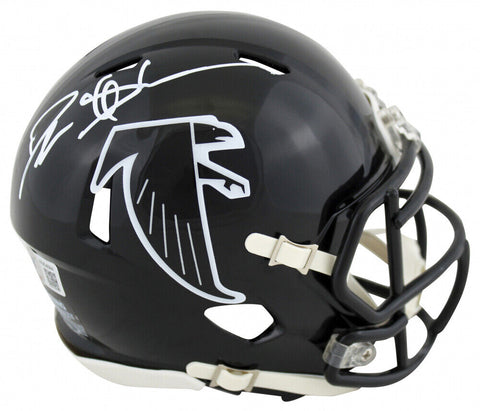 Deion Sanders Signed Atlanta Falcons Mini Helmet (Beckett) 2xSuper Bowl Champion