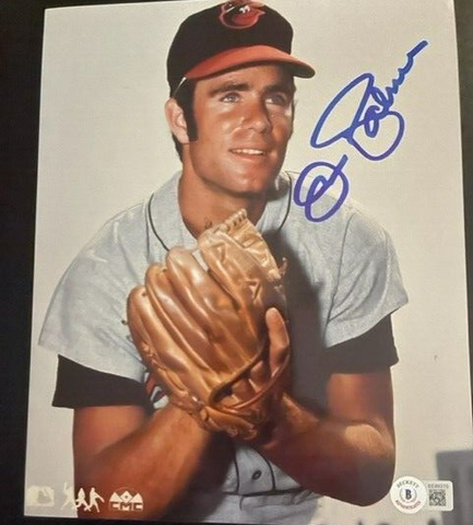 Jim Palmer Signed Baltimore Oriole 8x10 Photo (Beckett) 3xWorld Champion Pitcher