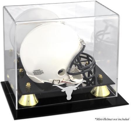 Texas Longhorns Golden Classic Logo Mini Helmet Display Case