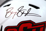 Barry Sanders Autographed Oklahoma State F/S Speed Helmet-Beckett Hologram *Blk