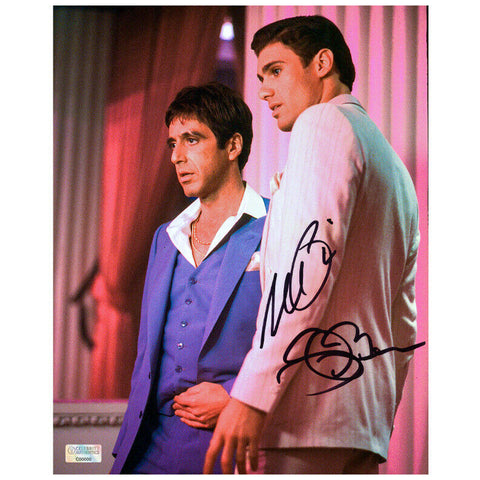 Al Pacino Steven Bauer Autographed Scarface Tony Montana Manny Ribera 8x10 Photo