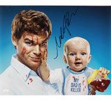 Michael C. Hall Signed Dexter Unframed 16x20 Photo- With Baby