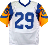 Eric Dickerson Autographed White Pro Style Jersey w/3 Insc.-Beckett W Hologram