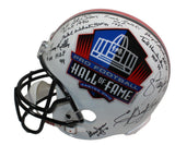 NFL HALL OF FAMERS Multi-Autographed/Inscribed HOF Logo Full Size Helmet BECKETT