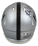 Raiders Richard Seymour Authentic Signed Speed Mini Helmet BAS Witnessed