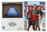 Roger Federer & Novak Djokovic Signed Tennis Magazine Cover BAS #AB77893