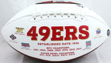 Garrison Hearst Autographed San Francisco 49ers Logo Football-Prova *Black