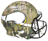 Adrian Peterson Signed Minnesota Vikings Authentic Camo Helmet BAS 29352