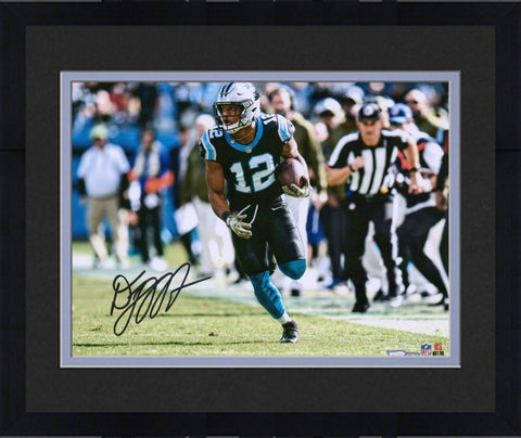 Framed D.J. Moore Carolina Panthers Autographed 8" x 10" Hurdle Photograph