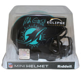 Mike Gesicki Autographed Miami Dolphins Eclipse Mini Helmet Beckett 34907