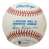 Jim Palmer Signed American League Baseball BAS AA21614