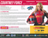 Courtney Force Authentic Signed 8x10 Cardstock Photo Autographed BAS #S72618