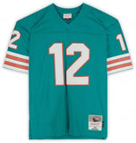 Bob Griese Miami Dolphins Signed Mitchell & Ness Aqua Jersey