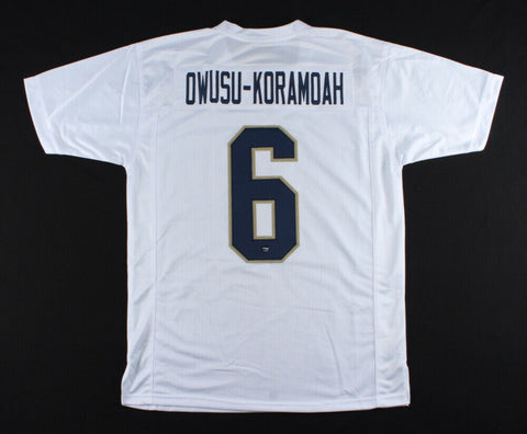 Jeremiah Owusu-Koramoah Signed Notre Dame Fighting Irish Jersey (Prova COA)