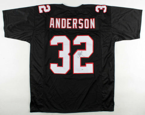 Jamal Anderson Signed Atlanta Falcons Jersey (Beckett COA) 1998 NFC Rushing Ldr