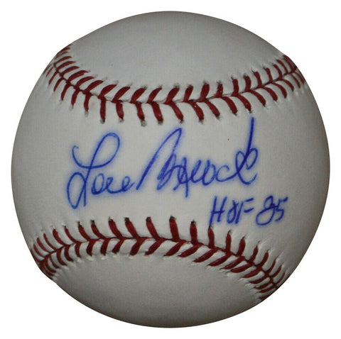 Lou Brock Autographed/Signed St Louis Cardinals OML Baseball As Is JSA 32742