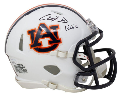 Chris Davis Signed Auburn Tigers Speed Mini Helmet Inscribed "Kick 6" (JSA COA)
