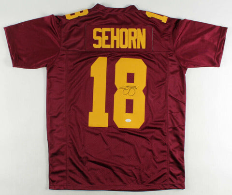 Jason Sehorn Signed USC Trojans Jersey (JSA COA) Super Bowl XLI Champion Giants