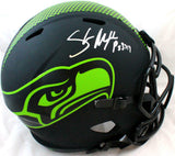 Shaun Alexander Autographed Seahawks F/S Eclipse Speed Helmet-Beckett W Hologram
