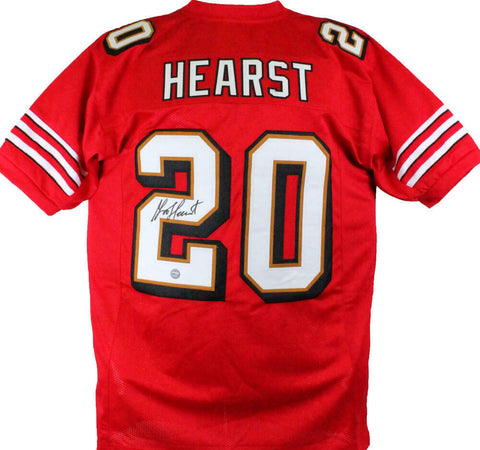 Garrison Hearst Autographed Red Pro Style Jersey-Prova *Black