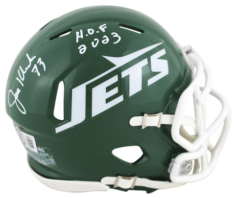 Jets Joe Klecko "HOF 2023" Authentic Signed 78-89 TB Speed Mini Helmet BAS Wit