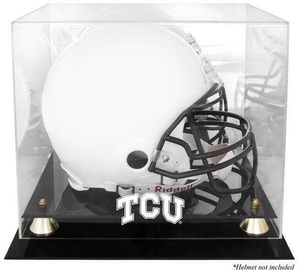 TCU Horned Frogs Golden Classic Logo Helmet Display Case - Fanatics