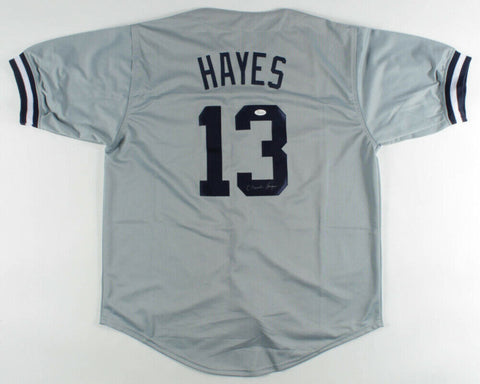 Charlie Hayes Signed Yankee The Catch Jersey JSA COA Last out 1996 World Series