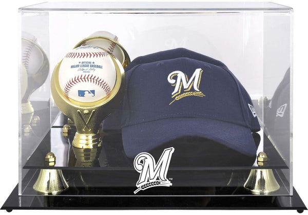 Dodgers Golden Classic Single Baseball Logo Display Case - Fanatics