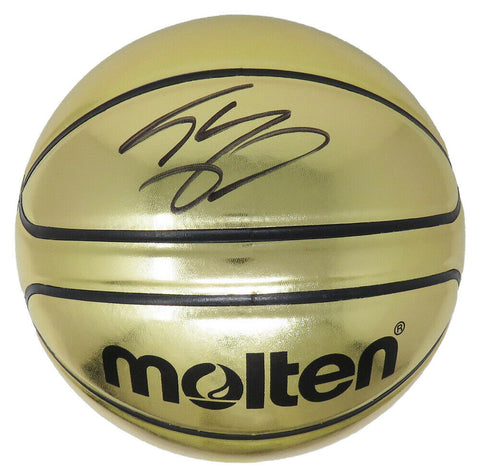Shaquille O'Neal (Los Angeles Lakers) Signed Molten Gold Basketball - SCHWARTZ