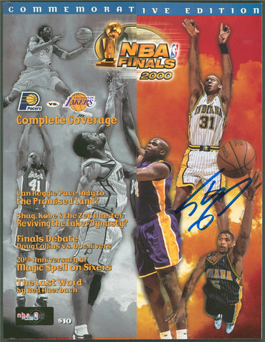 Lakers Shaquille O'Neal Authentic Signed 2000 NBA Finals Program BAS #WP79159