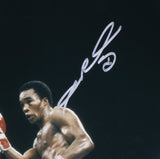 Sugar Ray Leonard Signed 16x20 Boxing Swing Photo BAS ITP