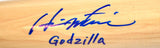 Hideki Matsui Signed Blonde Louisville Slugger Bat w/Godzilla -Beckett W Holo
