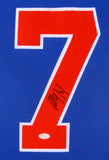 Paul Coffey Signed Edmonton Oilers 31x35 Custom Framed Jersey (JSA COA)
