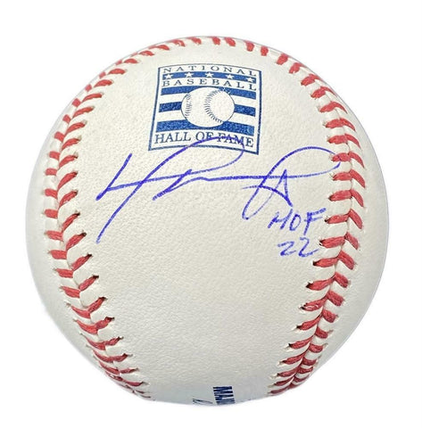 DAVID ORTIZ Autographed "HOF 22" Boston Red Sox HOF Logo Baseball FANATICS