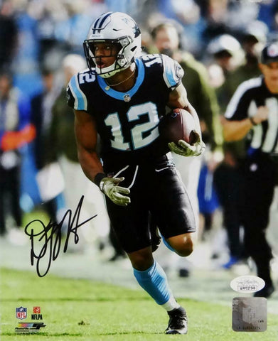 DJ Moore Autographed Carolina Panthers 8x10 Running PF Photo- JSA W Auth *Black