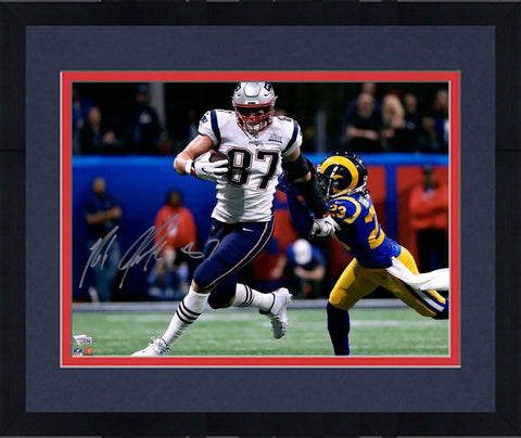Frmd Rob Gronkowski NE Patriots Signed 16" x 20" Super Bowl LIII Champs Photo