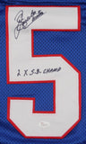 Sean Landeta Signed New York Giants Jersey Inscribed "2xS.B Champs" (JSA COA)